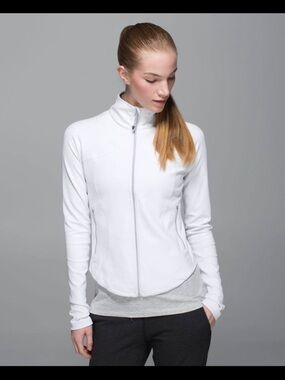 lululemon athletica White Full-Zip Athletic Jacket